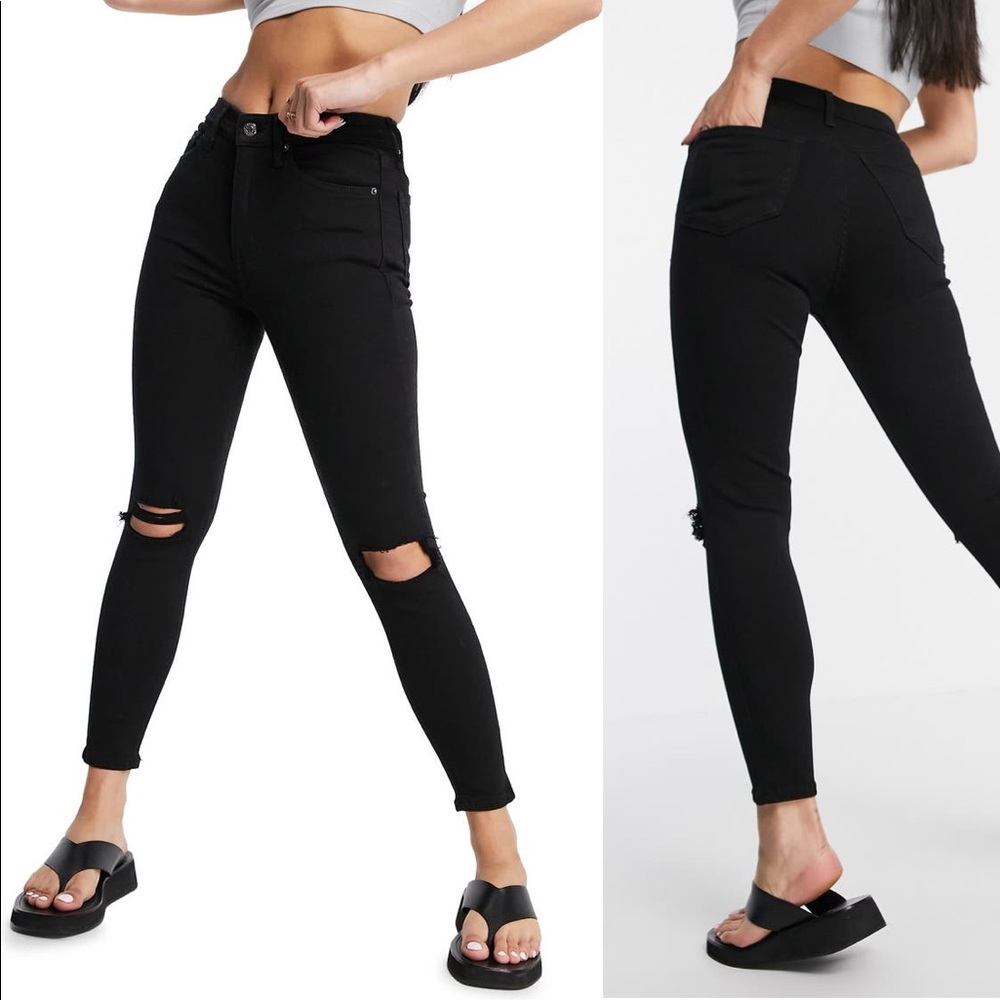 Topshop Jamie High Waist Ripped Skinny Jeans
